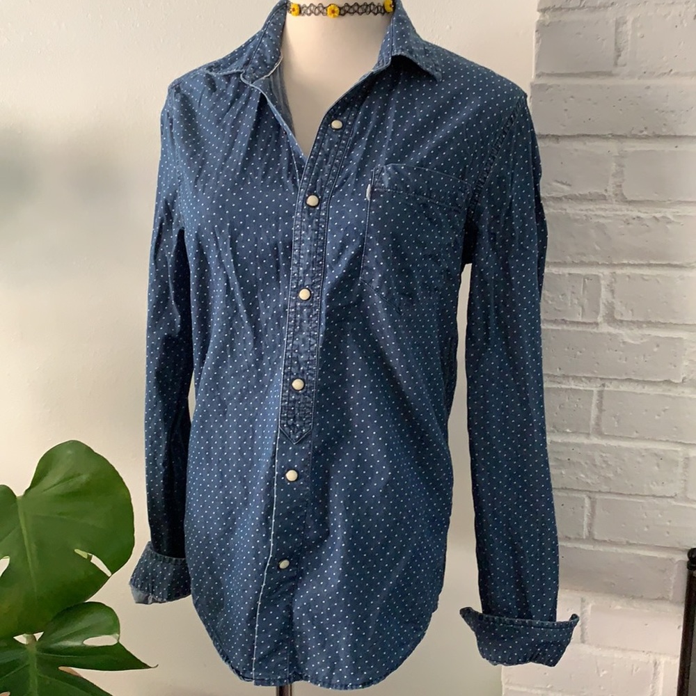 Levi’s Polka Dot Button Down Top - image 4